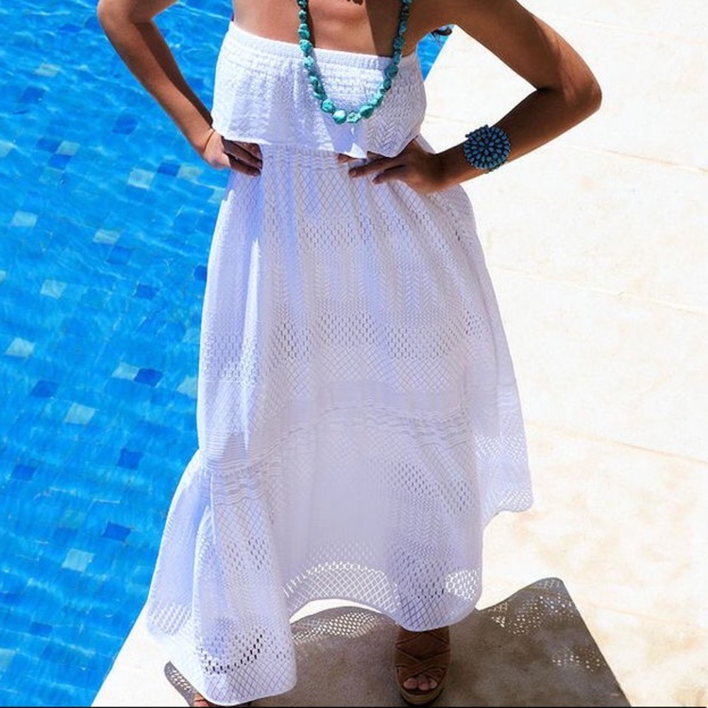 Melissa Odabash White Maxi Dress Gown